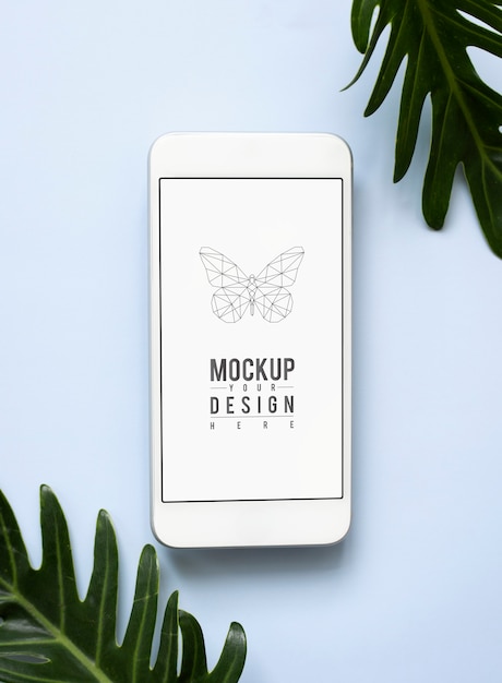 PSD premium mobile phone screen mockup template