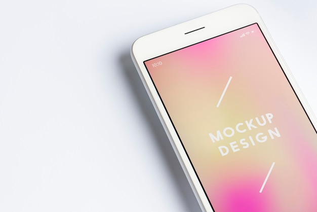 PSD premium mobile phone screen mockup template