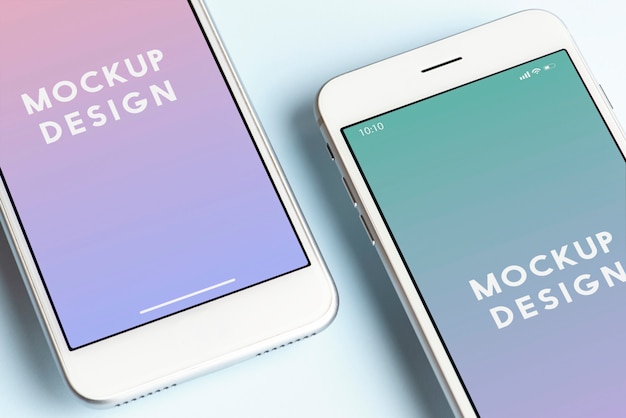 PSD premium mobile phone screen mockup template