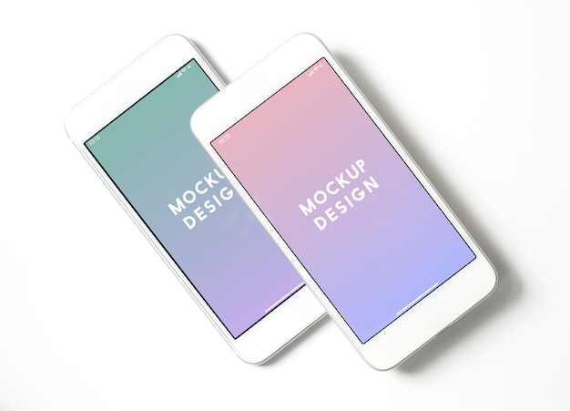 Premium mobile phone screen mockup template