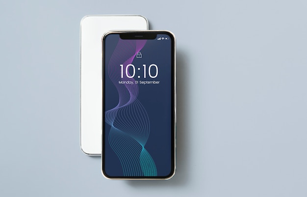 PSD premium mobile phone screen mockup template