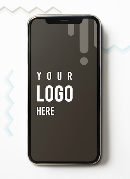 PSD premium mobile phone screen mockup template