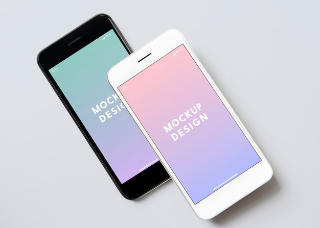 PSD premium mobile phone screen mockup template