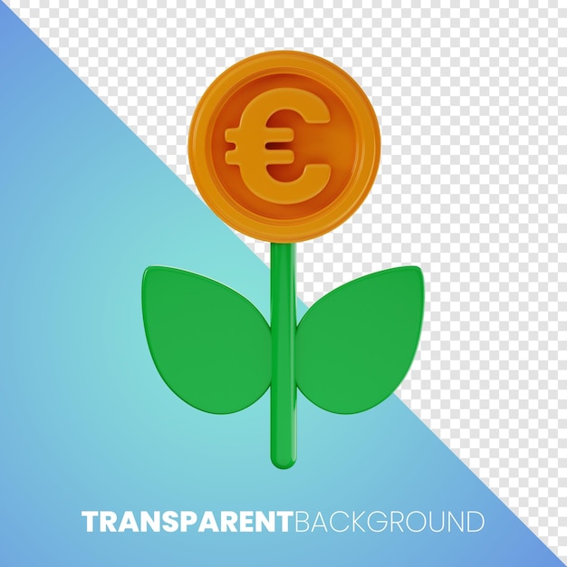 Premium Money Finance icon 3d rendering High Resolution PNG tranparent background