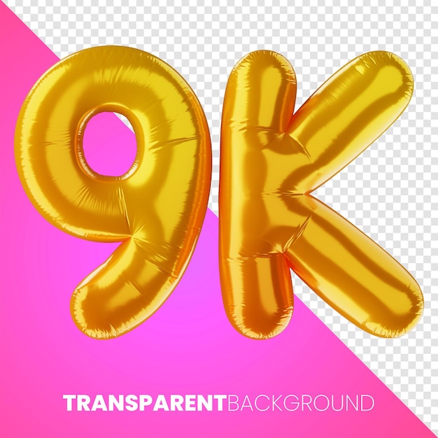 Premium Numeric Balloon 3D Icon with High Resolution on isolated background