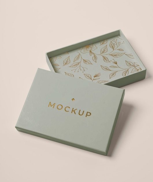 Premium packaging mock-up arrangement