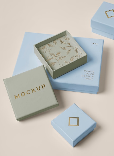 Premium packaging mock-up arrangement