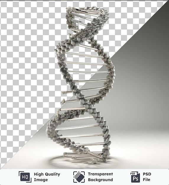 Premium Picture of realistic photographic Geneticist_s DNA helix model