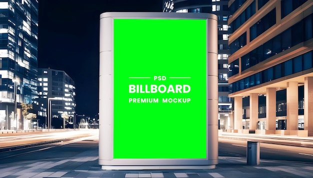 premium PSD billboard mockup