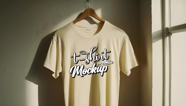 Premium PSD fully editable round neck white t shirt mockup