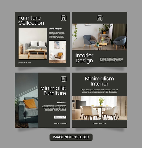 Premium PSD Furniture Interior social media post