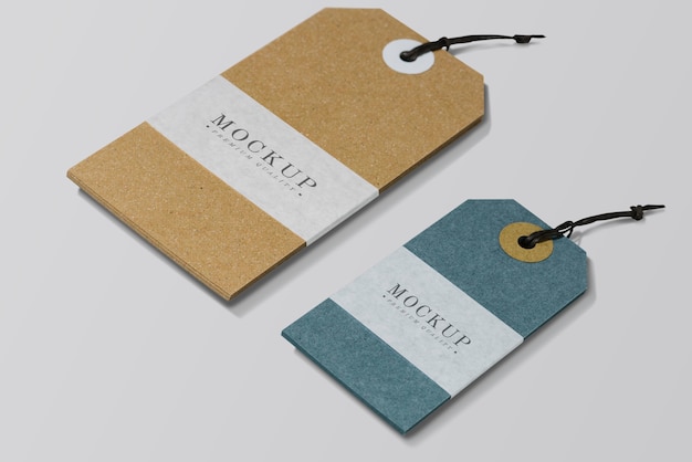 PSD premium quality clothing label mockup