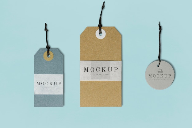 PSD premium quality clothing label mockup