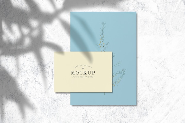 PSD premium quality design card mockups