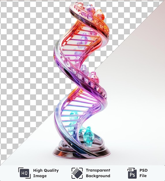 Premium of realistic photographic Geneticist_s DNA helix model