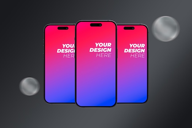 Premium Smartphone Mockup PSD Template