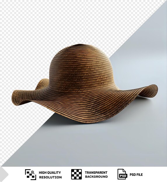 premium of sun hat png clipart featuring a brown hat and a black shadow png