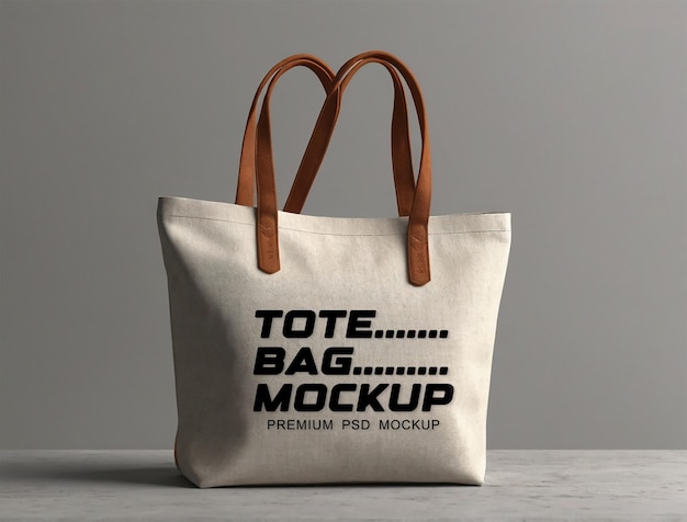 Premium tote bag mockup design