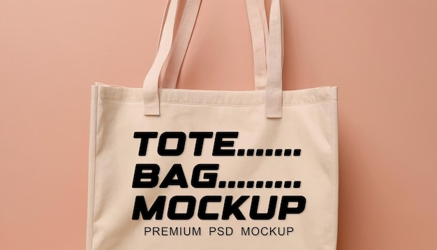 Premium tote bag mockup design