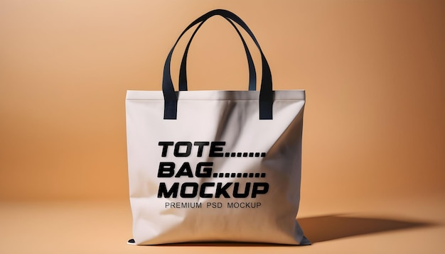 Premium tote bag mockup design