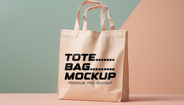 Premium tote bag mockup design