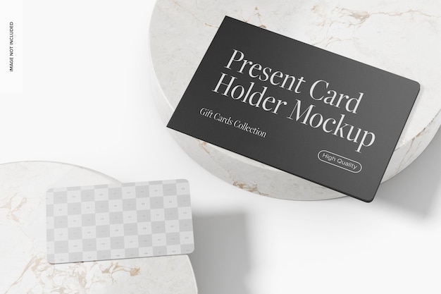 Present Card Holder Mockup