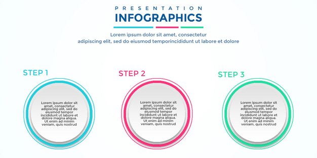 presentation infographic template editable psd file