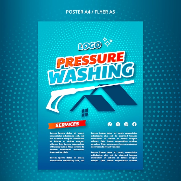 PSD pressure washing template design