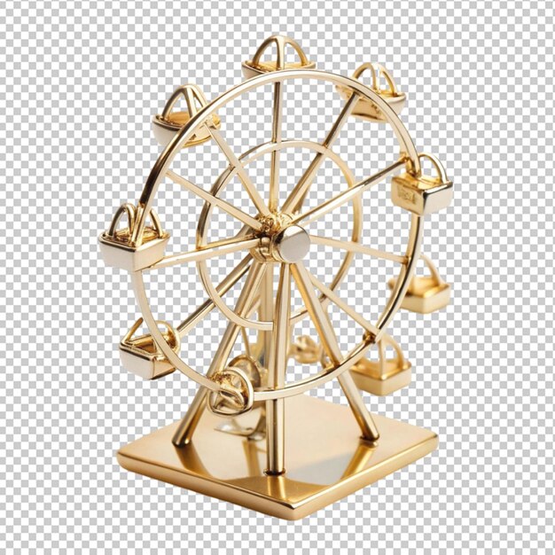 PSD pretty ferris wheel shaped ring holder isolated