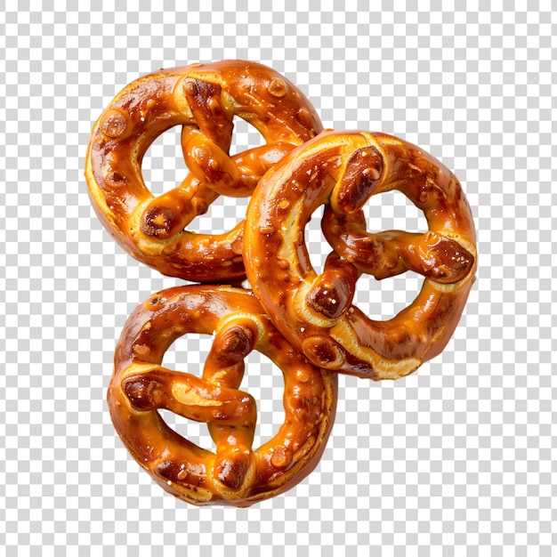 PSD pretzels isolated on a transparent background