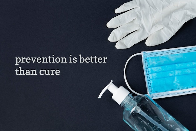 PSD prevention is better than cure coronavirus awareness message