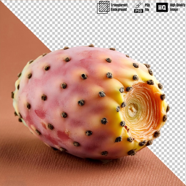 PSD prickly pear isolated on transparent background