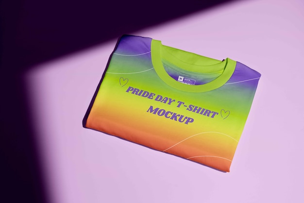 Pride day merchandising mockup design