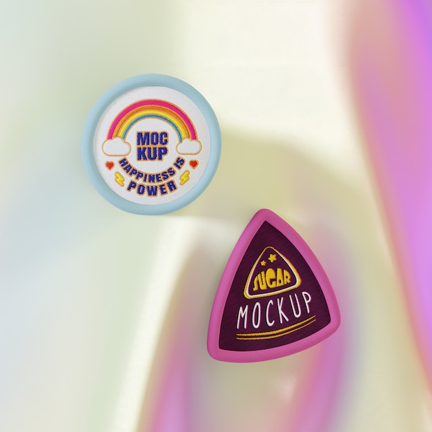 Pride day patch mockup