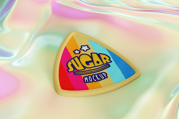 Pride day patch mockup