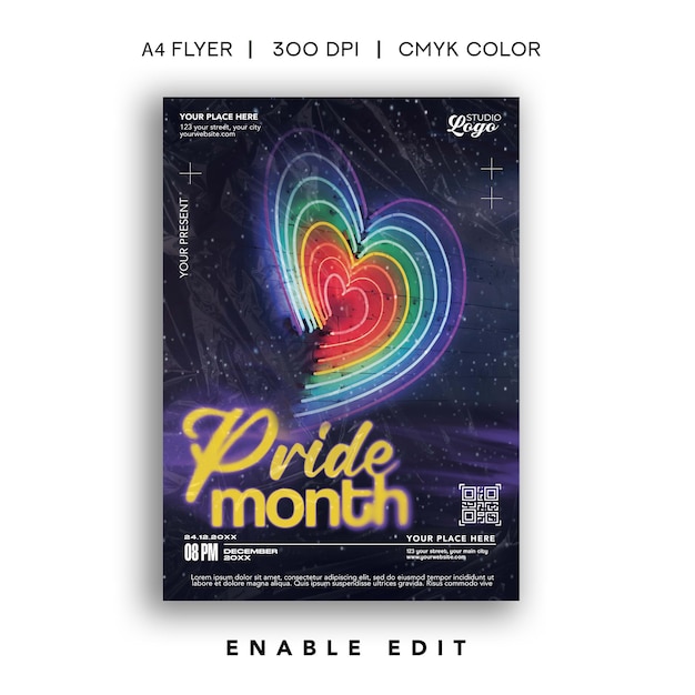 PSD pride month flyer