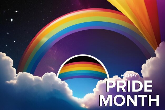 Pride Month PSD Banner Design