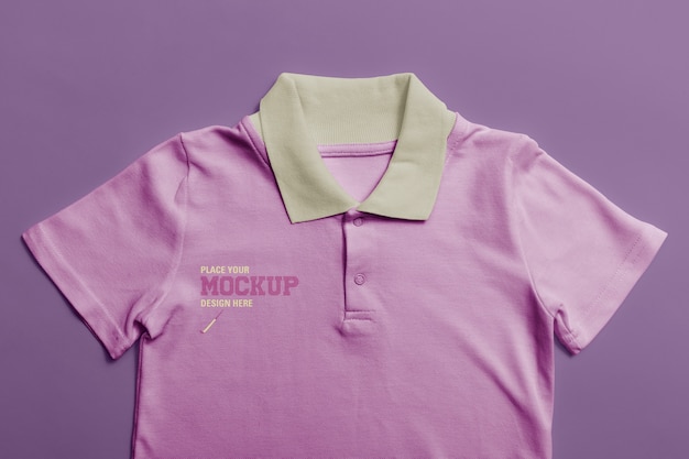 Printed kids t-shirt mock-up