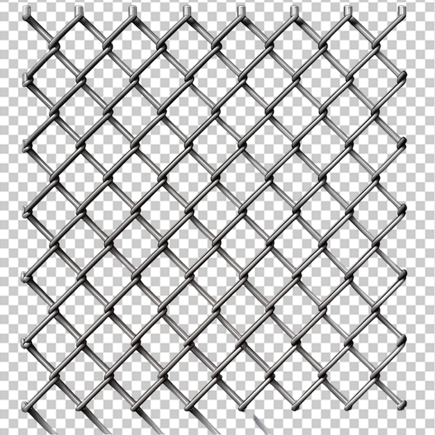 PSD prison jail stainless bars isolated on transparent background