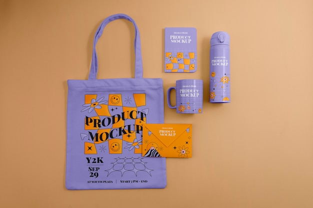 Products presentation mockup design