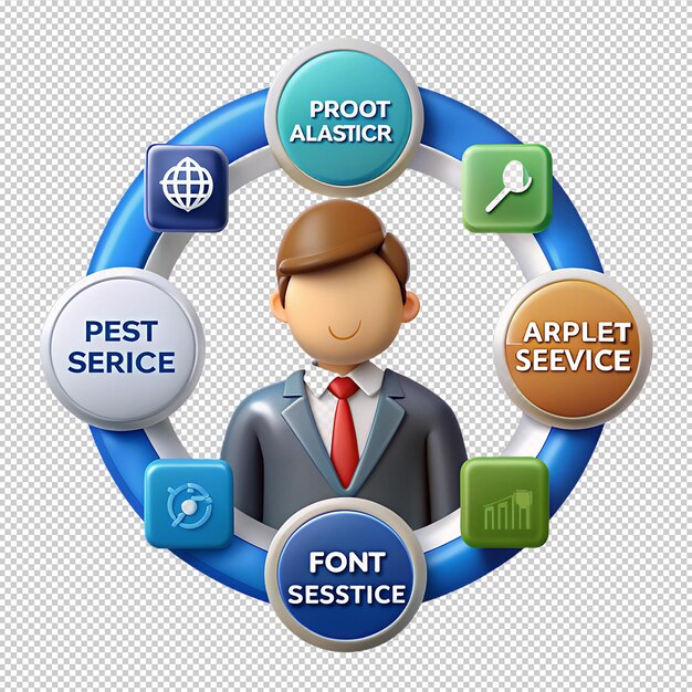 PSD professional agent services for various industries