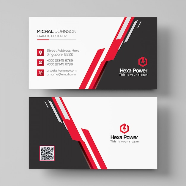 Professional business card mockup