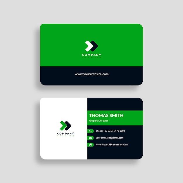 Professional business card template psd file