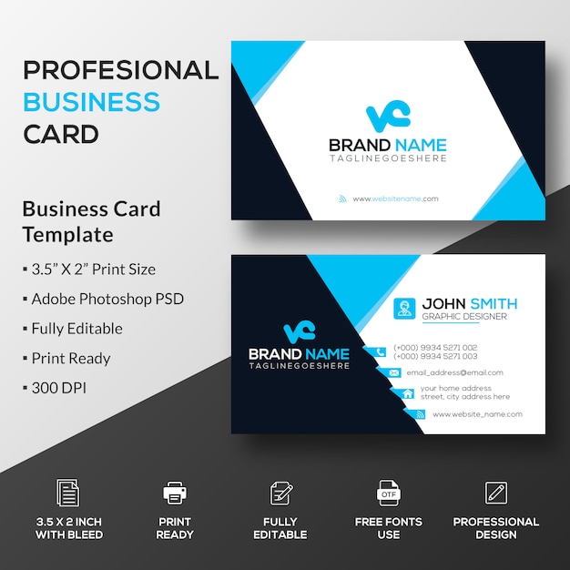 Professional Business Card  Template`