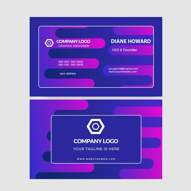 PSD professional business card