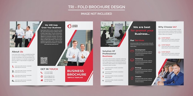 Professional Business Trifold Brochure Design