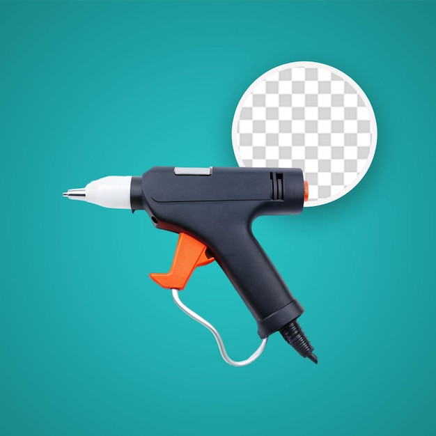 Professional construction electric drill isolated on a transparent background