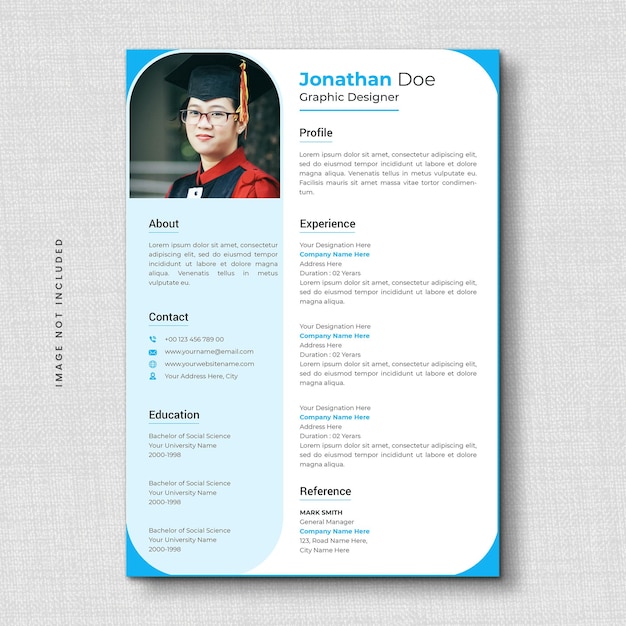 Professional curriculum vitae and Modern resume template