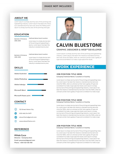 Professional cv resume template