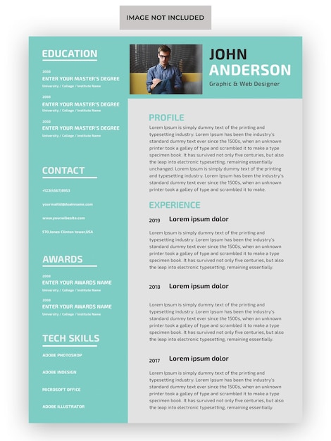 Professional cv resume template